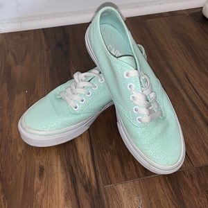 Vans- low top mint color